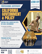 CA Government & Policy Flyer