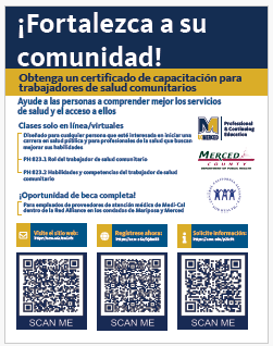 Spanish Community Health Worker flyer